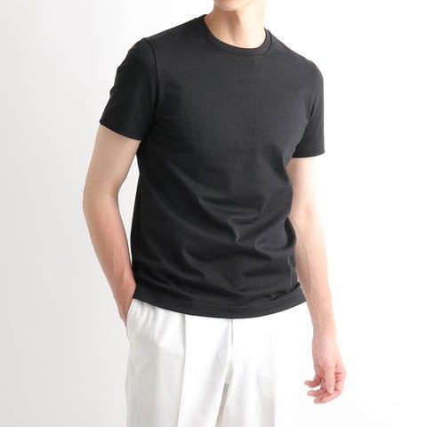 +CLOTHET クロスクローゼット テーラードTシャツ ハイブリッドコットン BLACK ブラック サイズ1