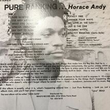 【極美品】Horace Andy / Pure Ranking LP_画像2