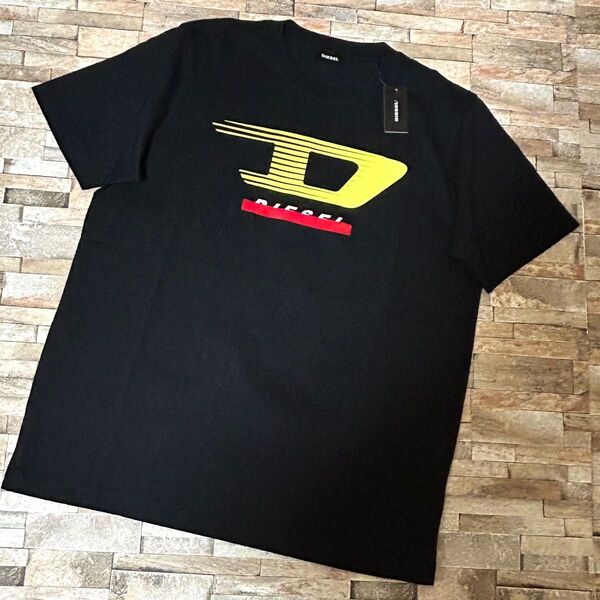 【新品】DIESEL ディーゼル/オーバーサイジング クルーネック ビッグDロゴTシャツ カットソー 半袖