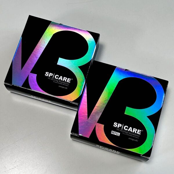 【新品・正規品】V3エキサイティングファンデーション 本体・レフィル(詰め替え) セット
