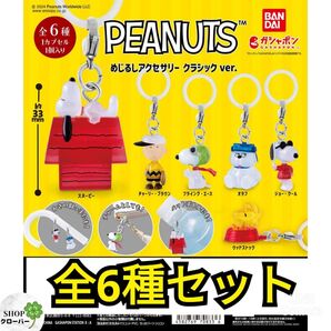 PEANUTS めじるしアクセサリー クラシックver. スヌーピー 【全6種セット】