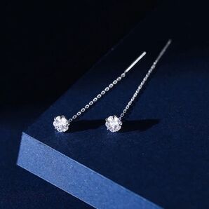 ピアス クリアチェーン