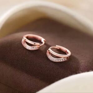 ピアス ラウンド ピンク フープピアス
