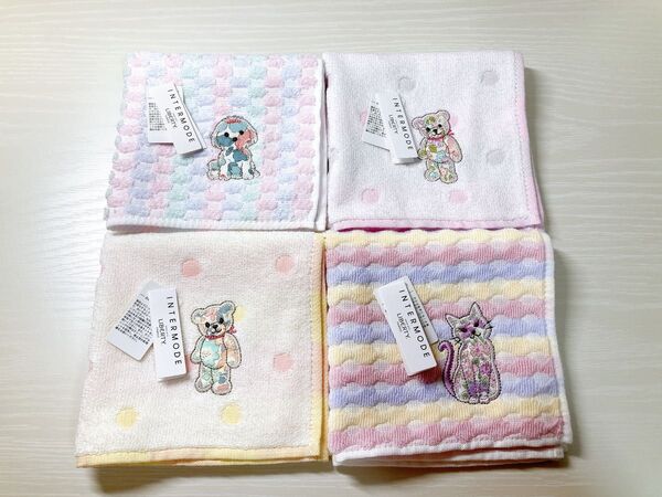 【新品】リバティタオルハンカチ4枚セット