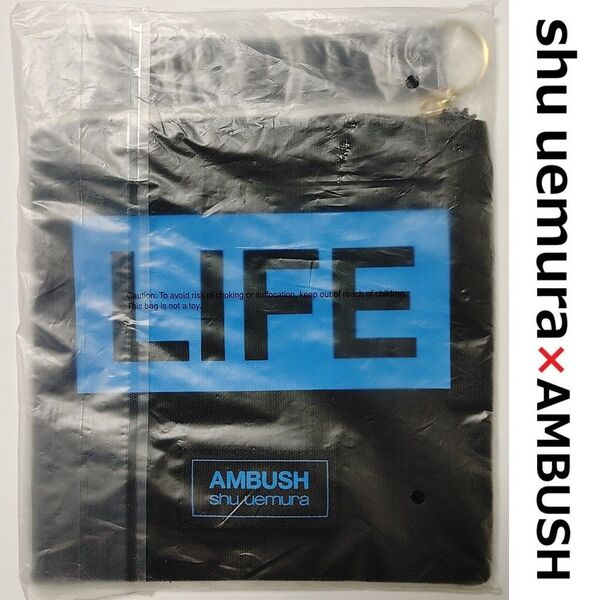 新品★非売品 shu uemura ノベルティ ポーチ AMBUSH コラボ シュウウエムラ アンブッシュ 限定 コスメポーチ 黒