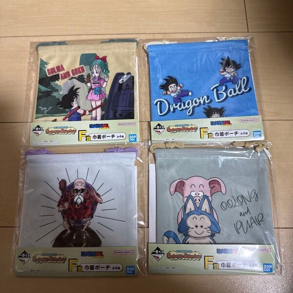 【一番くじ】ドラゴンボール Fantastic Adventure F賞 巾着ポーチ 4種類セット