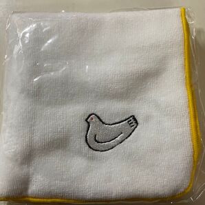 鳩も綿のハンカチーフ 黄色 今治製 新品未使用
