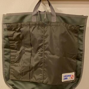 希少美品 CARGO 2WAYトート ラゲッジレーベル ミリタリー ショルダー ヘルメットバッグ