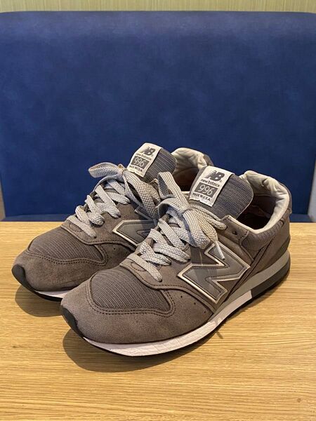 ニューバランス 25.5cm メンズスニーカー グレー M996 米国製 USA