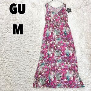 GU ジーユー (M) ノースリーブラウンジワンピース カップ付き 蜷川実花