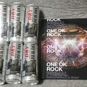 ONE OK ROCK PRIMAL FOOTMARK #8+ワンオクアサヒスーパードライスリム缶(中身無し)6本