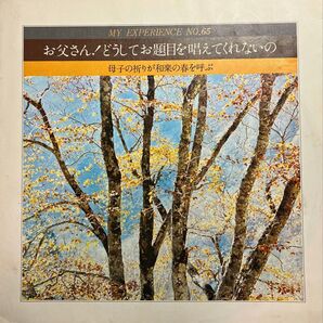創価学会 体験談シリーズ No. 65 「お父さん!どうしてお題目を唱えてくれないの」ソノシート レコード 1976年発売 希少