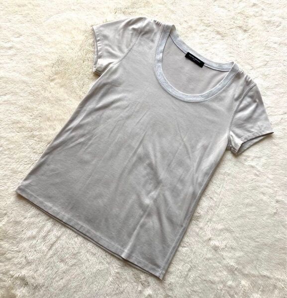 ユナイテッドアローズ カットソー Tシャツ ライトグレー ラメ フリーサイズ