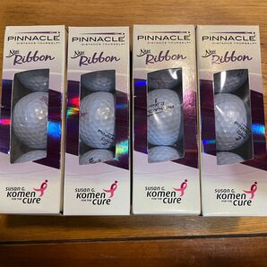 PINNACLE Ribbon ゴルフボール 新品未使用 Susan G. Komen + スワロフスキー ボールマーカー