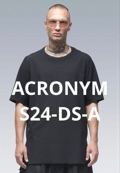【美品】ACRONYM S24-DS-A Mサイズ ブラック Tシャツ アクロニウム