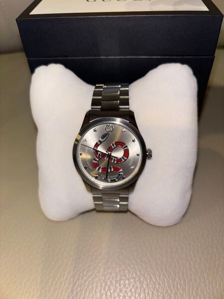 GUCCI Gタイムレス スネーク 腕時計 YA1264076 シルバー 新品