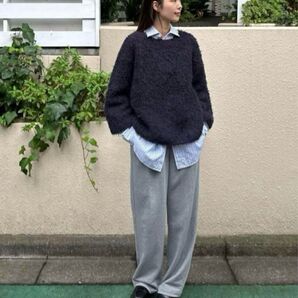 clane美品ニットBEAR SHAGGY HAND KNIT TOPS