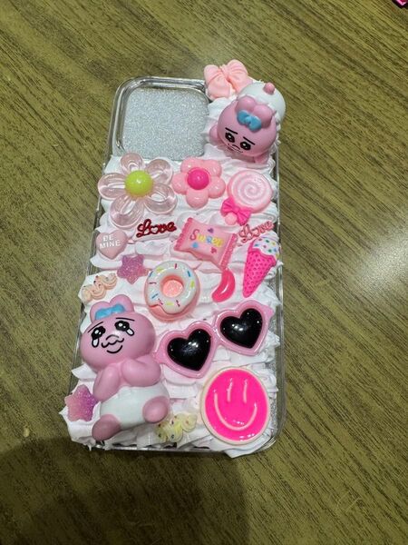 iPhone 14pro ケース ホイップデコ ハンドメイド