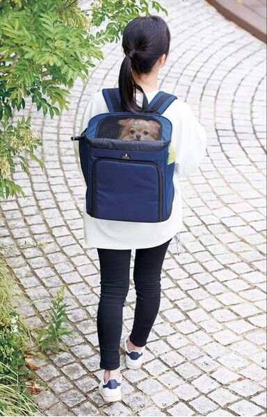 ペティオ Porta リュック ネイビー Sサイズ 小型犬向き