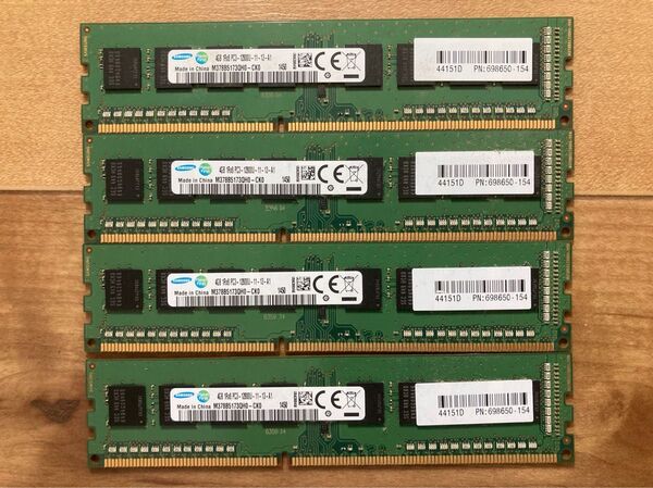 Samsung 4GBメモリ 4枚セット M378B5173QH0