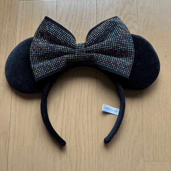 ディズニー カチューシャ ミニー ディズニーリゾート リボン ミッキー TDR スパンコール キラキラ