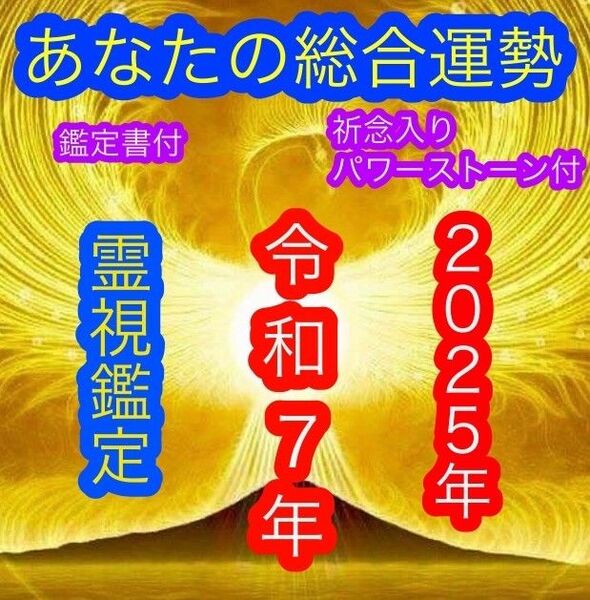 2025年 令和7年の運勢 霊視鑑定 お一人様総合 鑑定書 パワーストーン付き