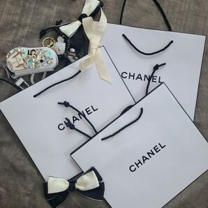 CHANEL 紙袋 ショッパー まとめ売り 3枚セット ホワイト