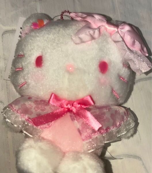 ハローキティ ぬいぐるみ マスコットホルダー サクラ