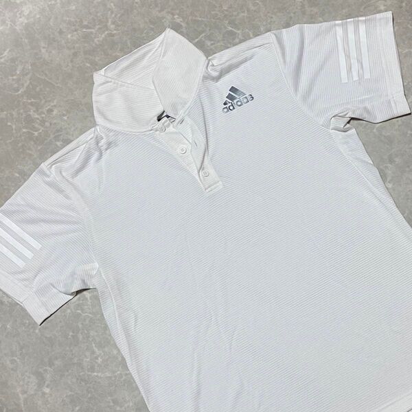 adidas ポロシャツ Mサイズ ホワイト