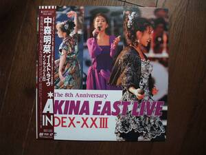 LD☆　中森明菜　Akina East Live　Index-ⅩⅩⅢ　☆レーザーディスク