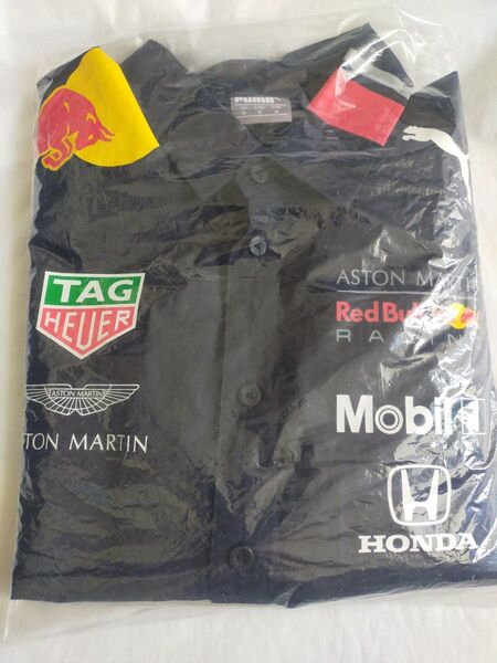 【中古】PUMA製 レッドブル ホンダ F1 チーム ピットシャツ(M〜L)
