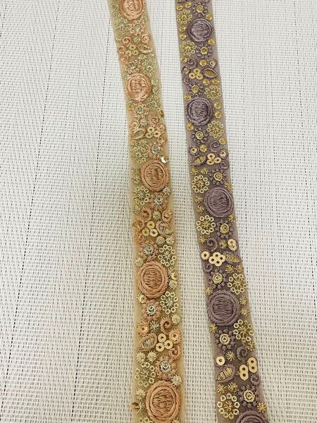 インド刺繍リボン お好きなリボン1m ハンドメイド ヘアアクセサリー ポーチ まとめ買い割引きあり