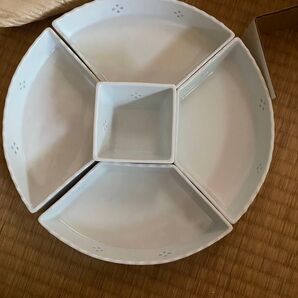 有田焼 回転式オードブル2段セット 回転台付き回転台直径 26㎝