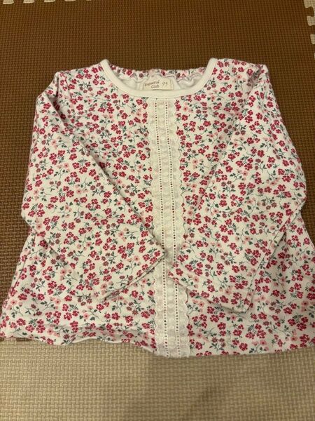 キムラタン 花柄トップス 春 ピンク