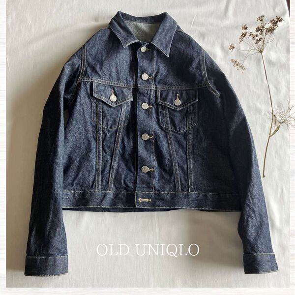 オールドユニクロ UNIQLO 紺タグ Gジャン デニムジャケット M ヴィンテージ