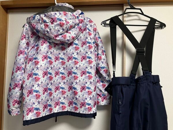 150サイズ スノーボード スキー ウェア 上下セット 男女兼用 子ども、小柄な大人さんへ