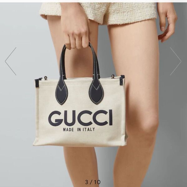 GUCCI 日本限定 ミディアム トートバッグキャンバスロゴ