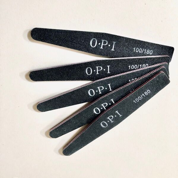 ネイル バッファー ファイル OPI 100/180 新品 5本 ブラック