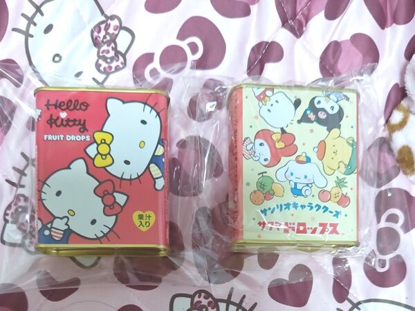 サンリオ、ハローキティサクマドロップス2缶
