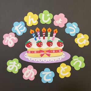 壁面飾り 誕生日 ケーキ 文字