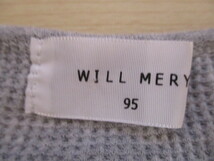 Ω WILL MERY Ω★95㎝★ 可愛い裾チュール長袖Tシャツ グレー 0419_画像4