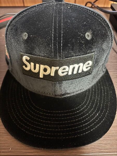 Supreme New Era VelourBoxLogoCap 7 1/4 帽子