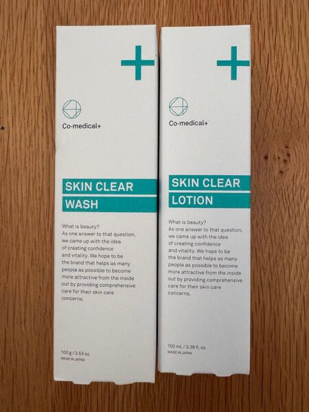 Co-medical+ 薬用スキンクリアウォッシュ(洗顔料)100g 薬用スキンクリアローション(化粧水)100ml