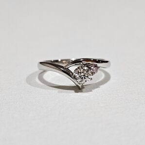 1604 ダイヤリングPT950プラチナ12号0.252ct