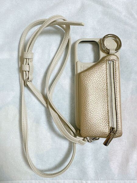ajew iPhoneケース ショルダーストラップ付き