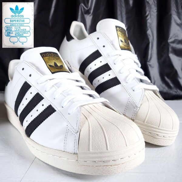 美品 adidas SUPERSTAR 80s 金ベロ スーパースター 82 VINTAGE VTG DLX DX ホワイト 白