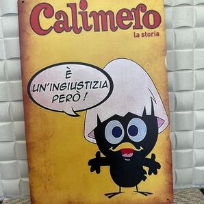 訳あり新品 カリメロ ブリキ看板