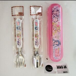 新品☆キミとアイドルプリキュア/カトラリーセット/スプーン フォーク ケース 計3点セット