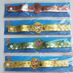 非売品☆パウパトロール キラキラブレスレット4点セット まとめ売り ロッキー ズーマ ラブル