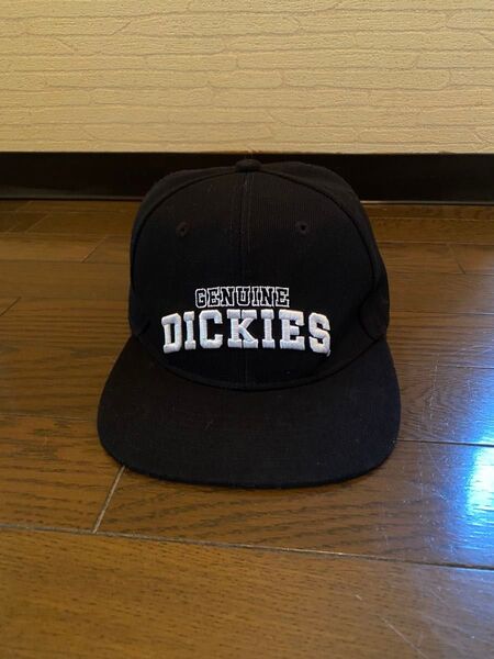美品未使用近い黒DICKIES刺繍キャップ帽子メンズレディースワーク
